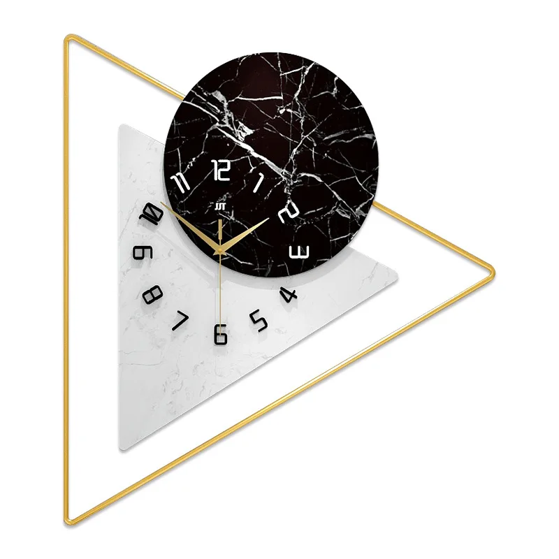 

2021 High Quality 22.4 Inch Glam Nordic Fashion Modern Minimalist Creativity Clock Wall Home Decor