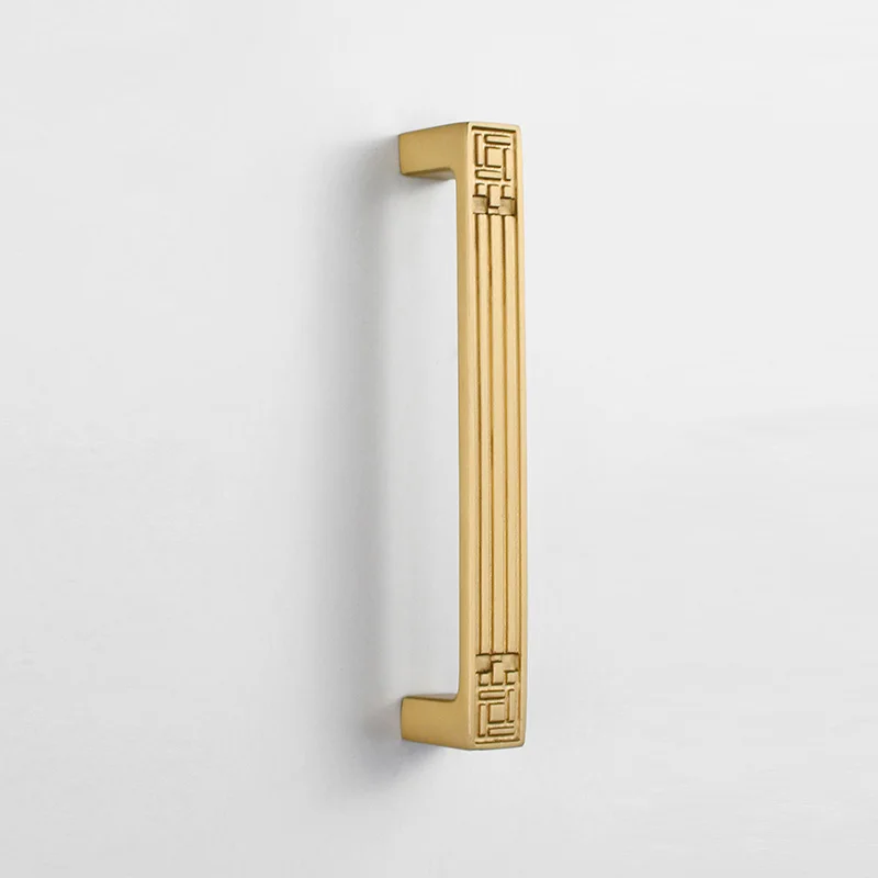 

Chinese style wardrobe door handle Door Knobs Handle Gold Kitchen Cabinet Handles Brass Cabinet Pull