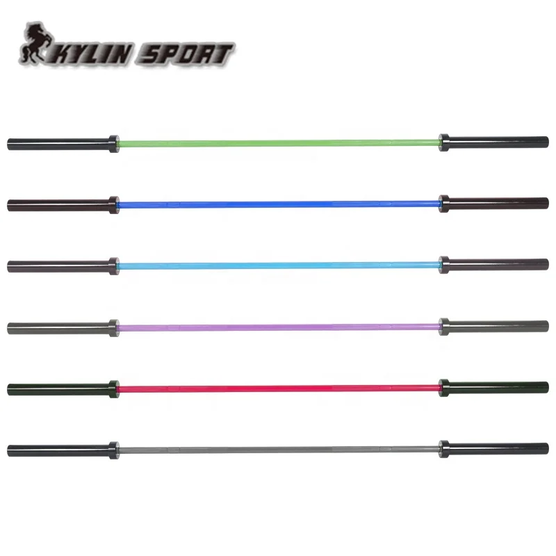 

Kylinsport gym equipment fitness weight plate barbell color olimpic barbell bar, Custom color