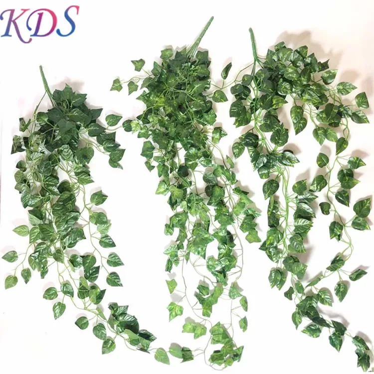 

Artificial ivy leaves hanging plants decoration for wedding home fake leaves plants vines, Green