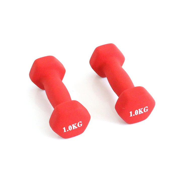 

custom color weight neoprene dumbbells set cast iron women home fitness dumbbells