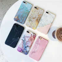 

Marble Stone Pattern hard PC Phone Case For iPhone X 8 8plus 7 7plus 6 6s SE