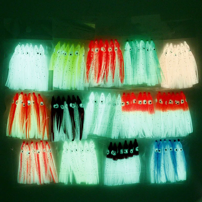 

6CM squid skirts crinkle octopus trolling Colorful soft octopus skirt fishing lure fishing soft baits lure, 17color