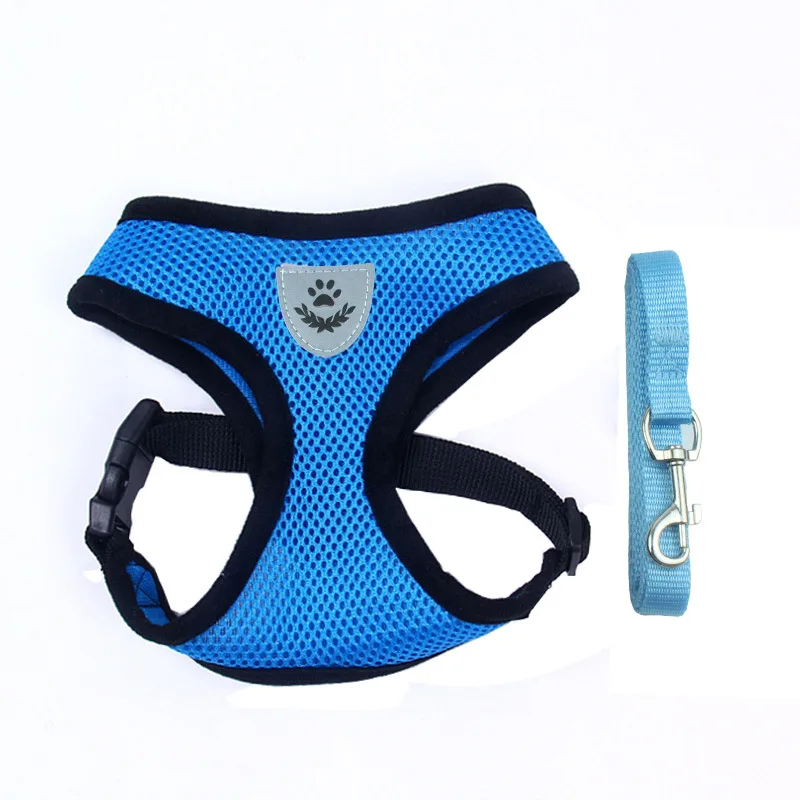 

Manufacturers Outdoor Training Walking Reflective Breathable Pet Dog Harness Adjustable Dog Harness Set