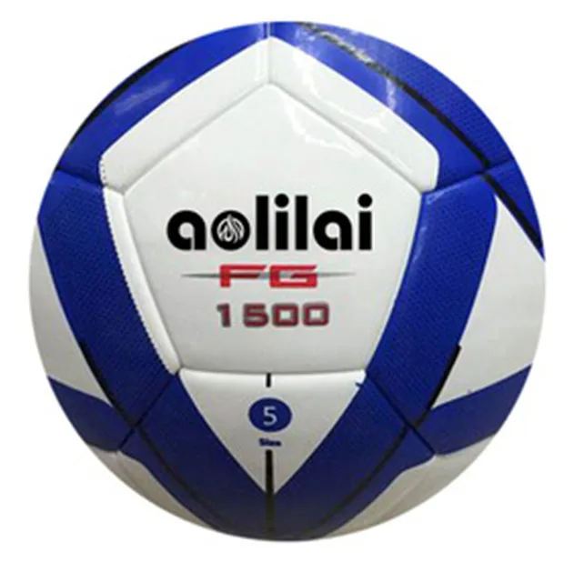 

Official Quality Blue Customized Logo  Laminated TPU Leather Soccer Ball Freestyle Soccer Ball, Blue white