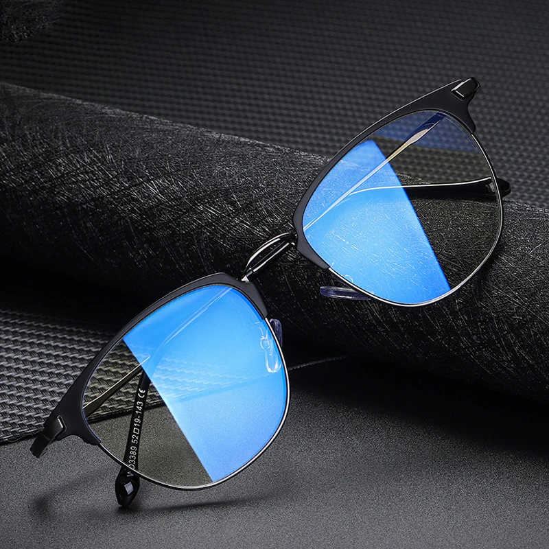 

HBK retro business Optical Frame Computer gaming eyeGlasses Anti Blue Light Glasses official Reading Glasses