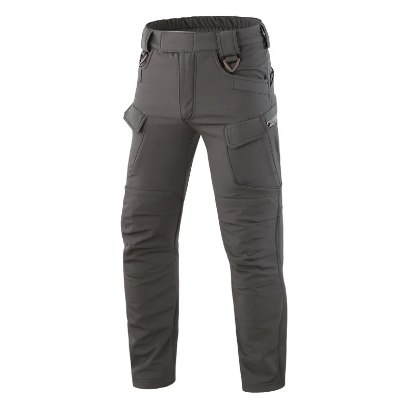 

Free Shipping Outdoor Windproof Warm Soft Shell Camouflage Tactical Pants Men Fishing Training Waterproof Thick Fleece Pants
