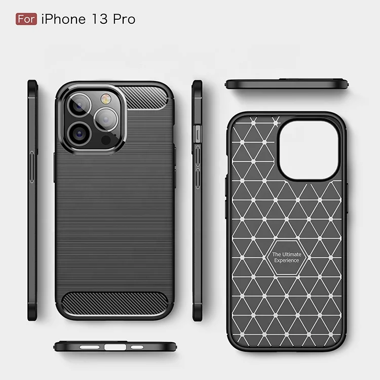 

Carbon Fiber Silicone TPU Mobile Cover Cases For Iphone 11 12 13 Mini Pro Max For Galaxy S21 S22 ultra Phone Case Iphone Case, Black/ blue/ red