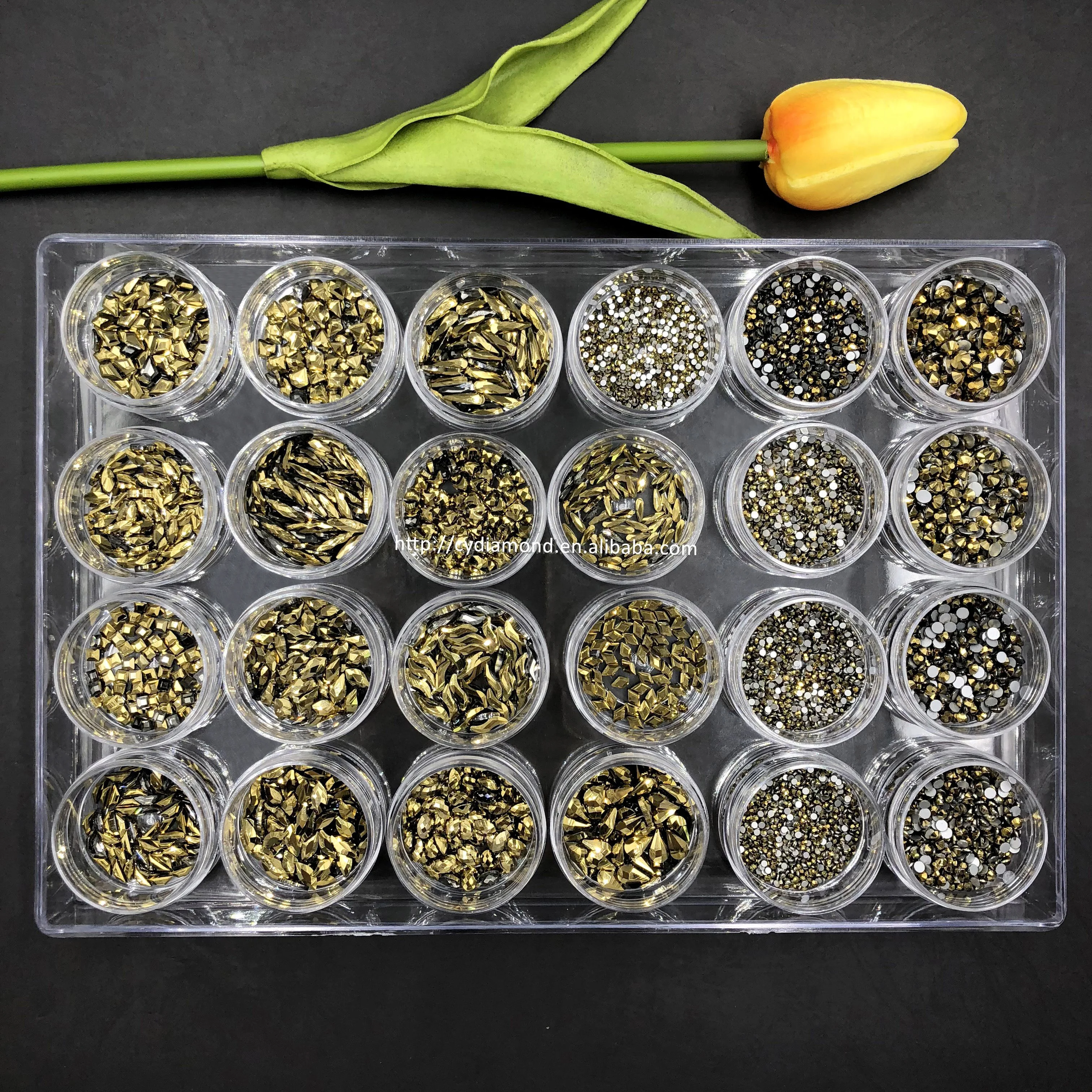 

Crystal fancy nail rhinestone stones gold rhinestones nail art rhinestones, Gold ore