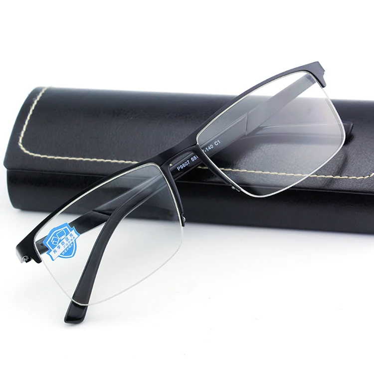 

Prescription Machine Metal Anti-blue Light Glasses Frame Men Optical, As picture