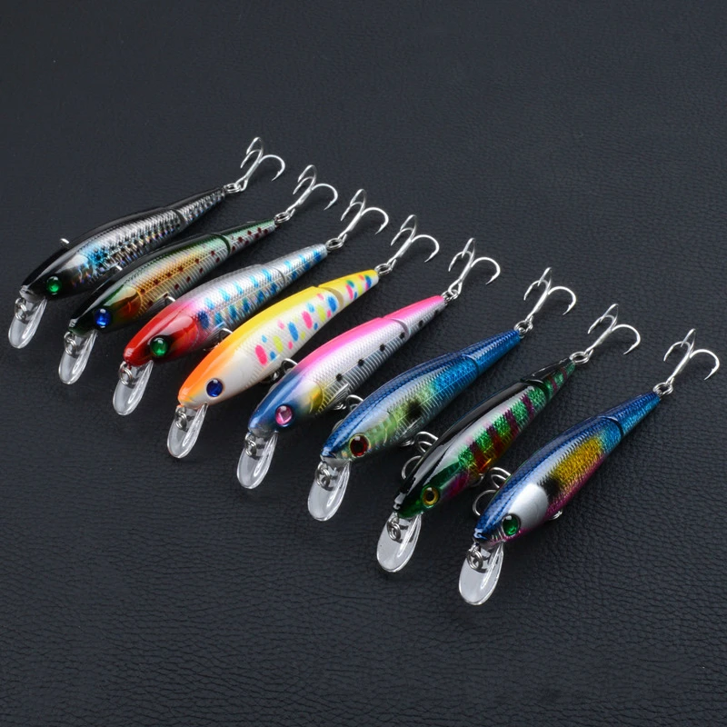 

1Pcs 10.5cm/13.3g Minnow Fishing Lures Multi Jointed Sections Hard Baits Crankbait Artificiais Isca Wobblers For Pike Fishing