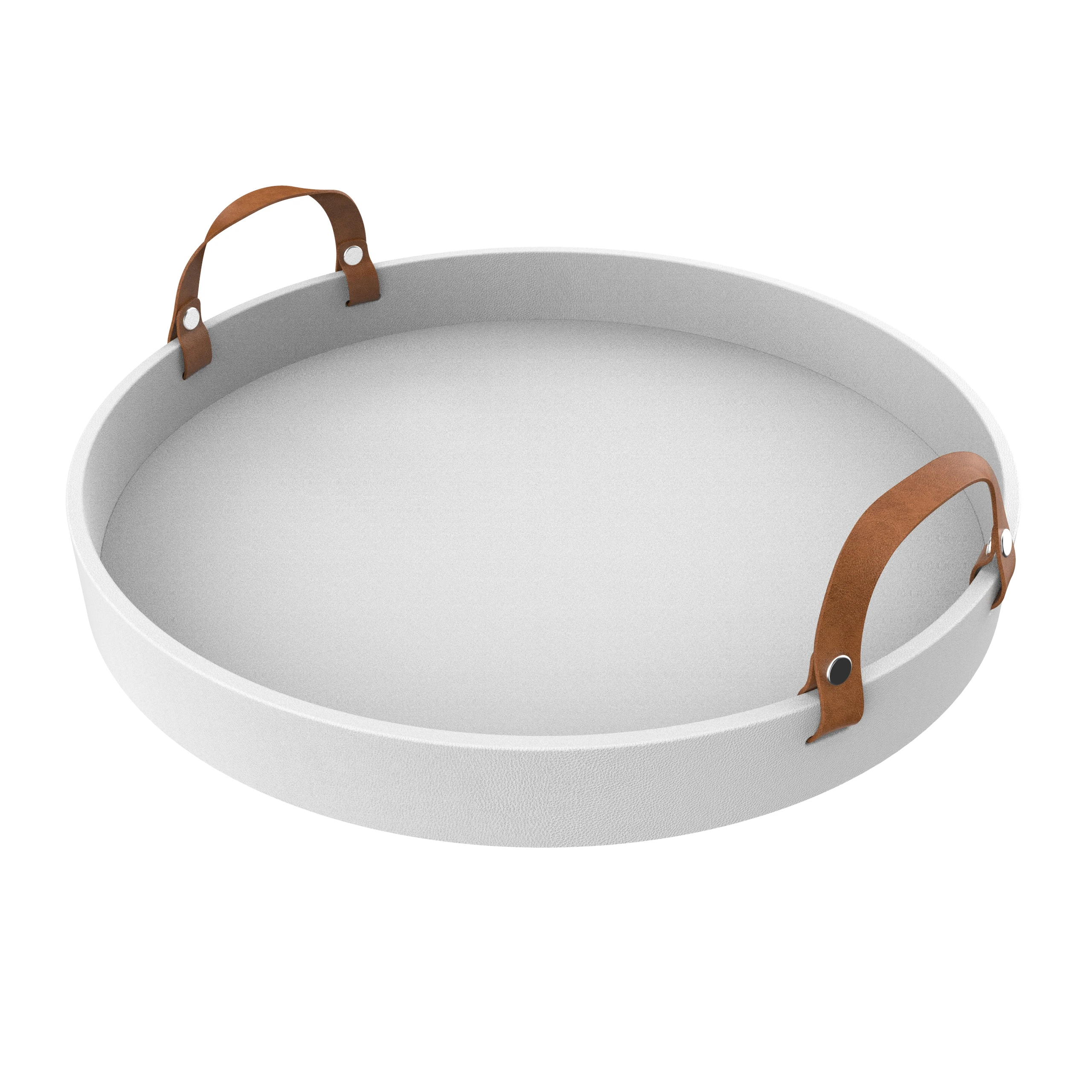 Luxury Elegant Home White Leather Serving Tray Buy Luxury Elegant