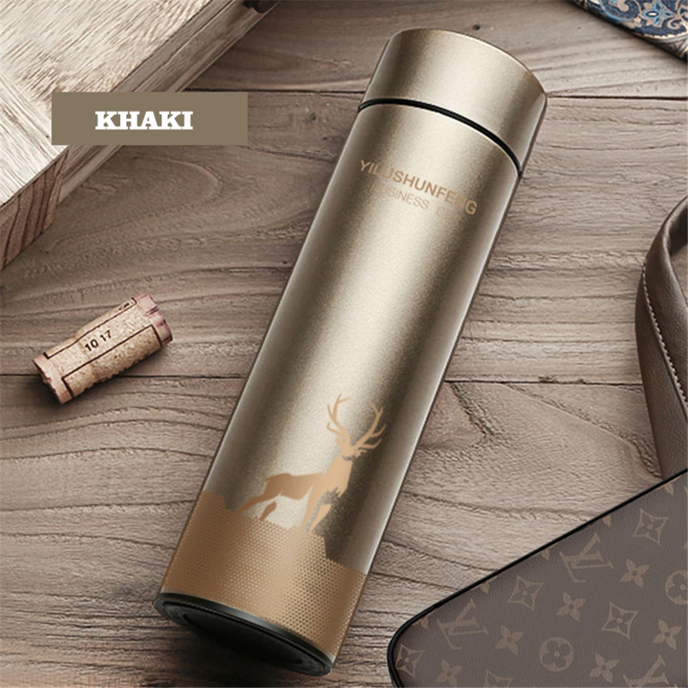 

New Smart Drinkware Thermos Stainless Steel Custom Logo insulated Water Bottles Double Wall Business Vacuum Thermal Oz Per Cup