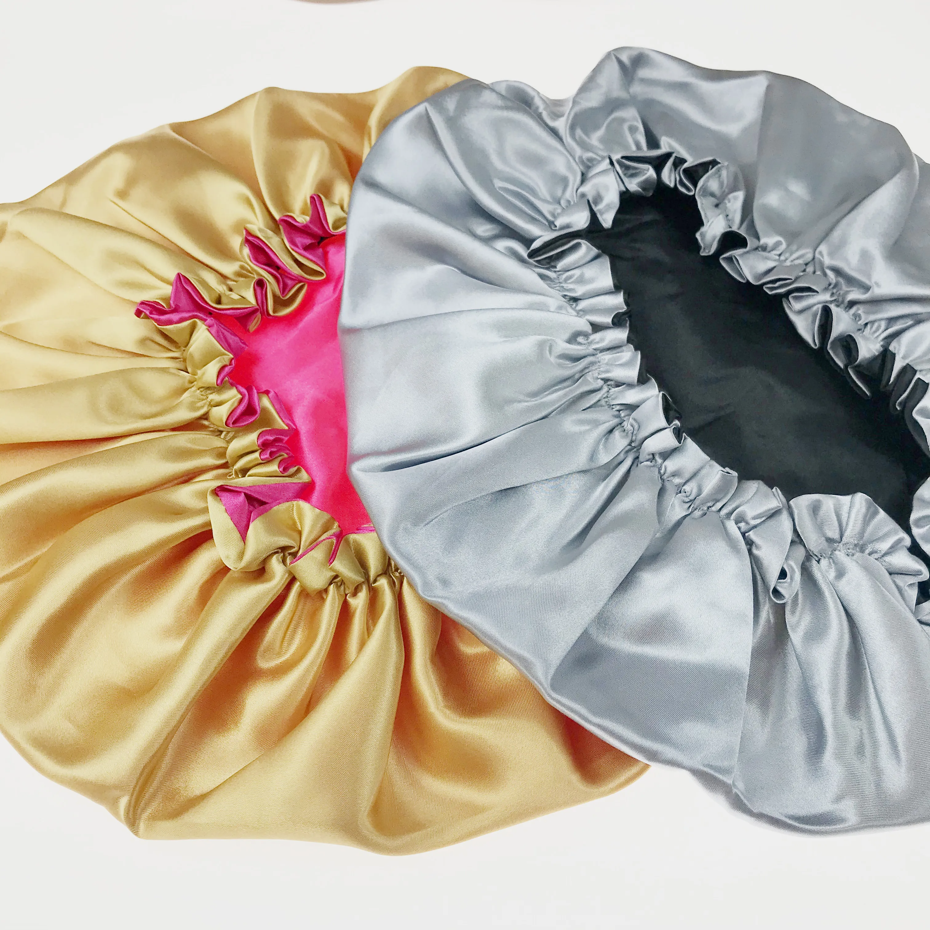 

Best Quality China Manufacturer Cheap Satin Double Bonnets, Color