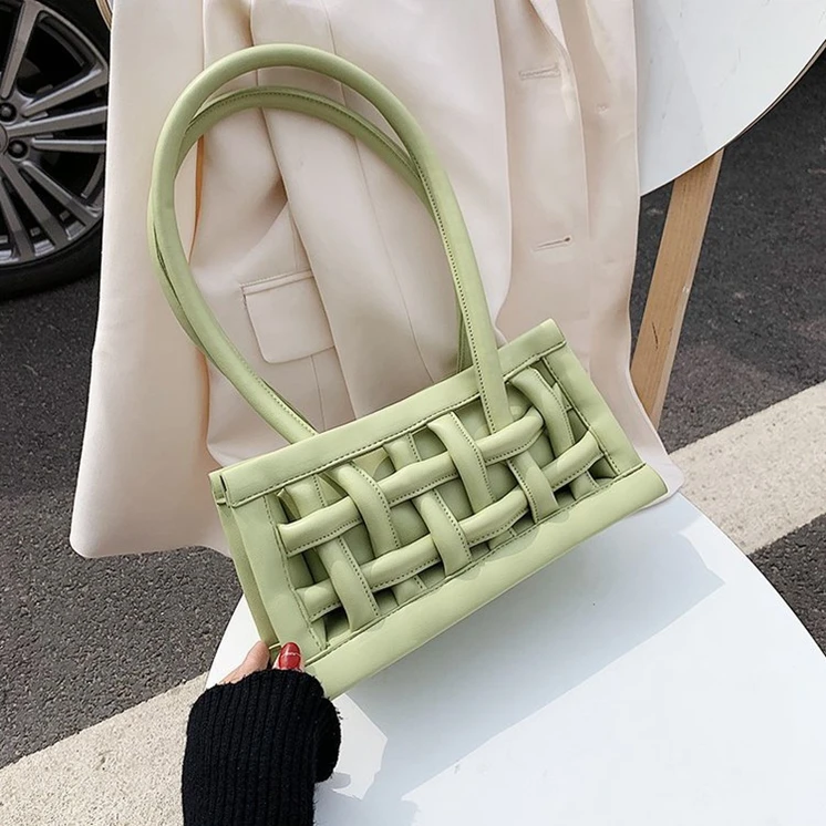 

XP1293 new trendy super hot fashion woven handbag underarm bag hollow ladies shoulder bag