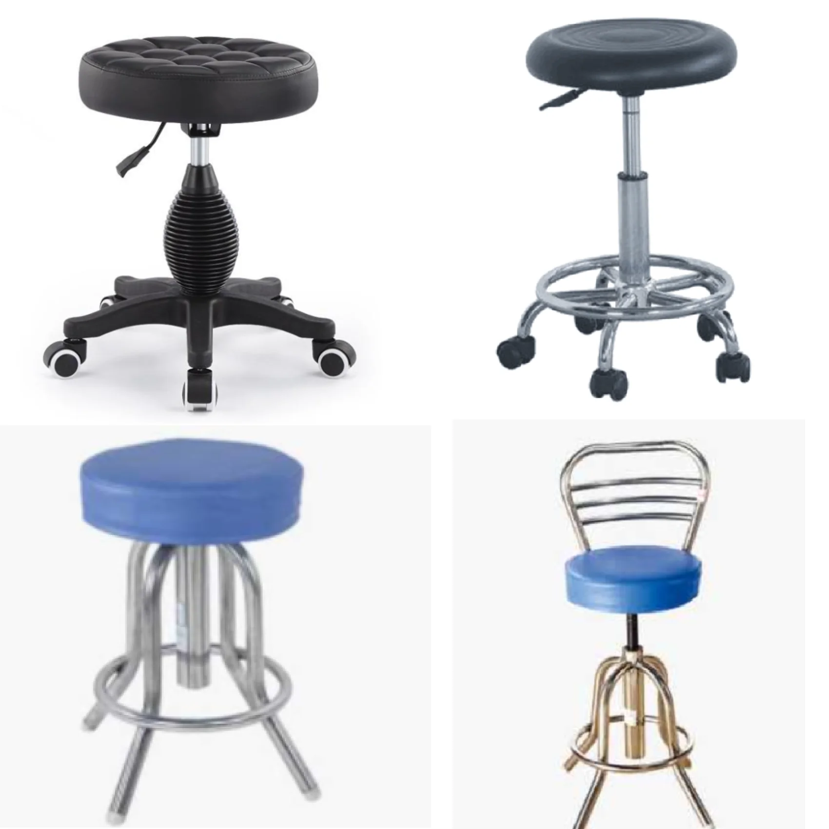 
Height adjustable doctor used hospital medical lab stool 