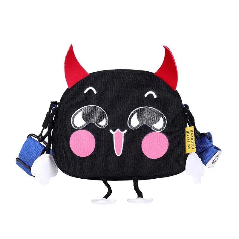 

best selling High quality cartoon canvas crossbody bag for kid, Customized color