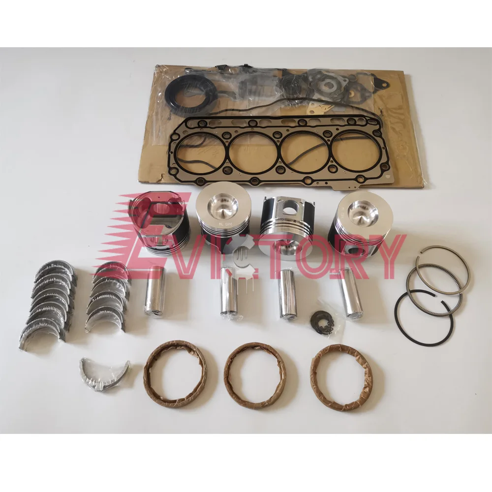 

For YANMAR 4TNV86 4TN86 4TNE86 rebuild kit + valve water pump conrod