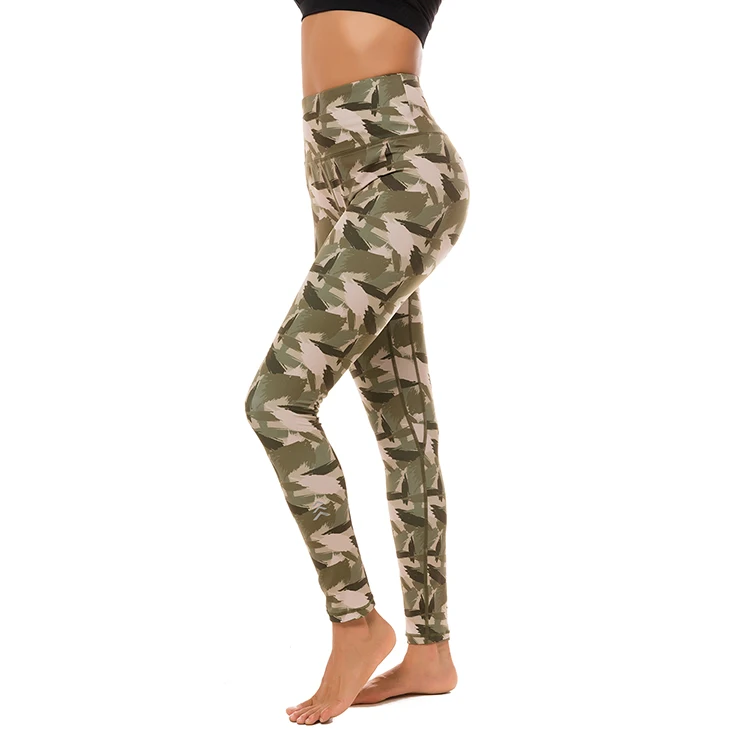 

2021 Custom Print Women's High Waist Leopard Snakeskin Workout Gym Pants Activewear Yoga Tights Push Up Gym Leggings, Customized colors