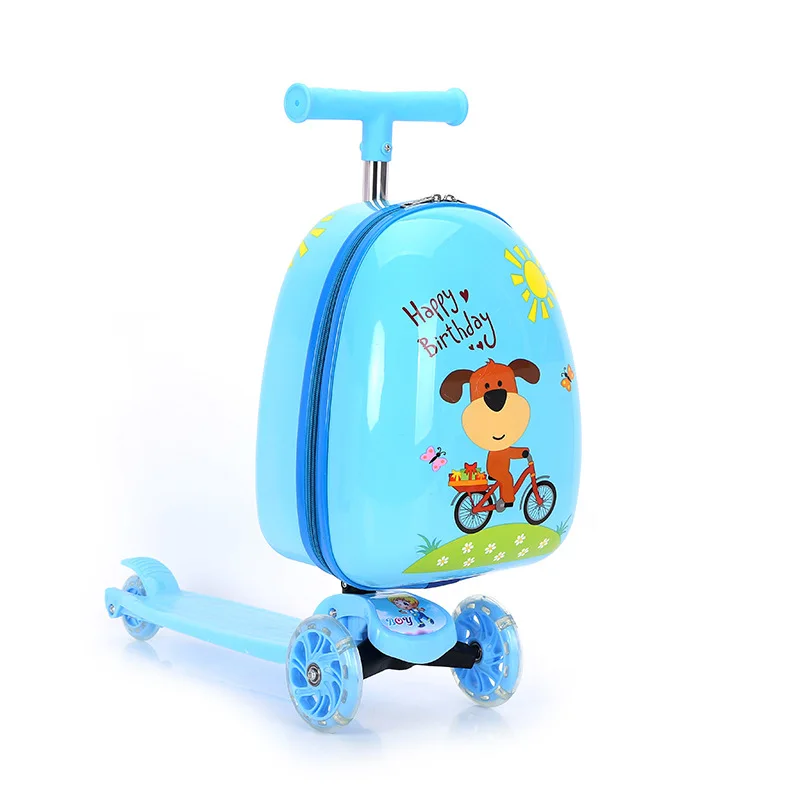 

Mini Rolling Kids Suit Cases Travel Travelling Bags Kid'S Scooter Trolley Bag Luggage Children Suitcase Fodable Scooter, Customerized