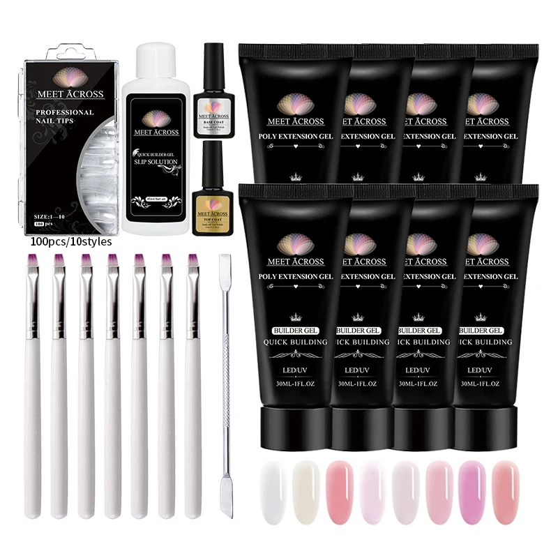 

Wholesale private label makartt min poly acrylic gel start nail extension set poly gel nail kit
