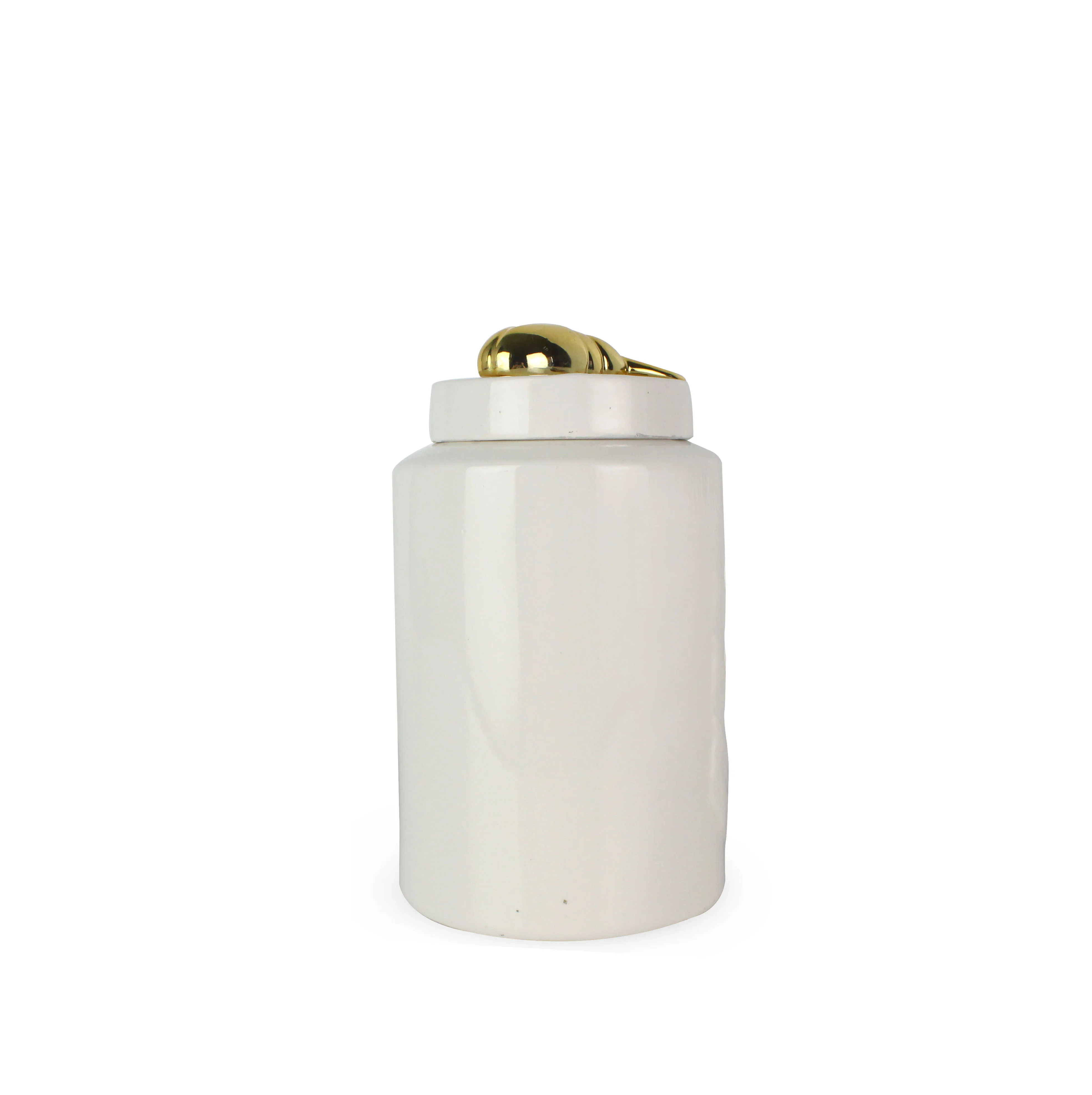 Jar Home Decoration White Emboss Ceramic with Insect Handle 30% Deposit Avalaible SGS/BSCI/SEDEX 300 factory