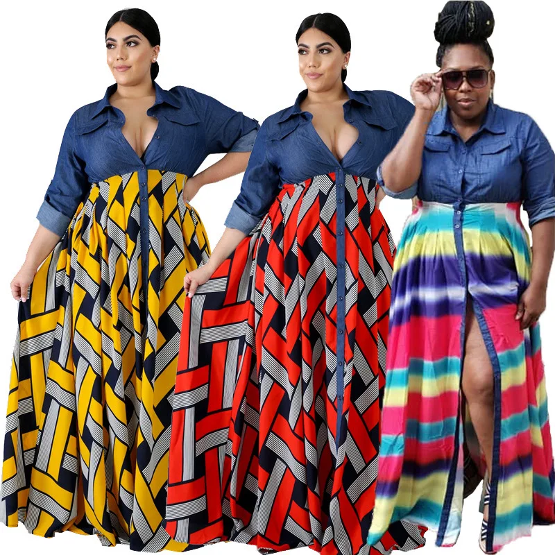 

V Neck Sexy Fat Women Dresses Plus Size Women Clothing Party Dresses