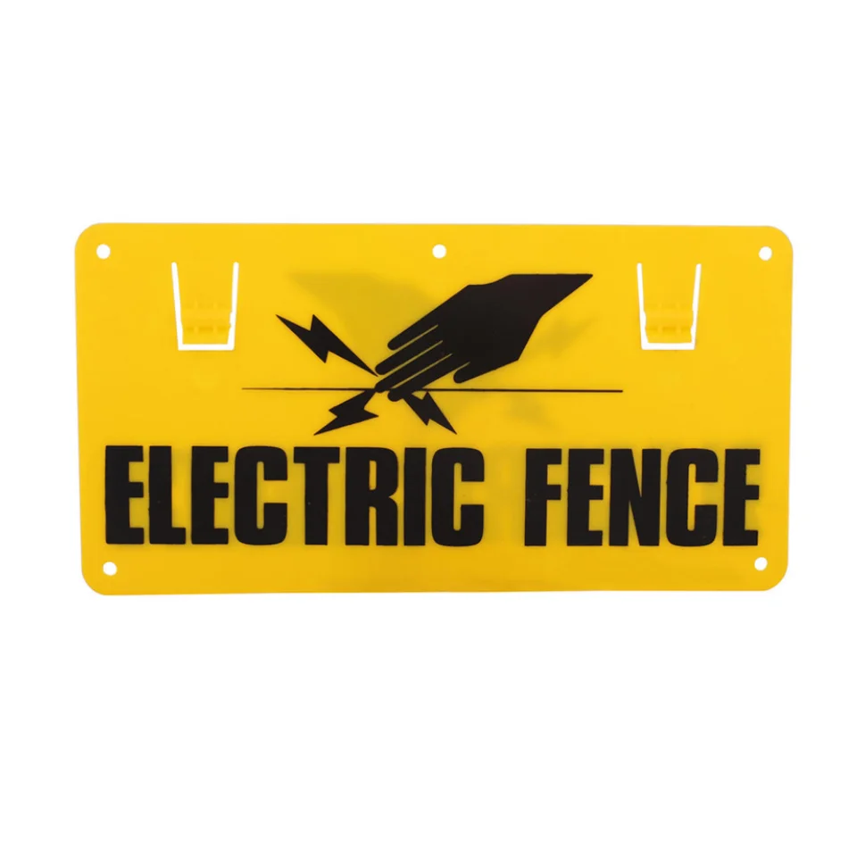 

Factory Direct Supply Plastic Warning Board Sign Electric Fence Sign EFA014, Yellow or can be customized