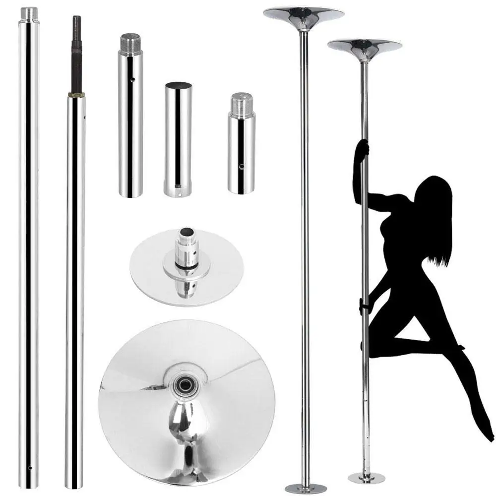 

Stripper Adjustable Chrome Portable Pole Dance Fitness Training Kit