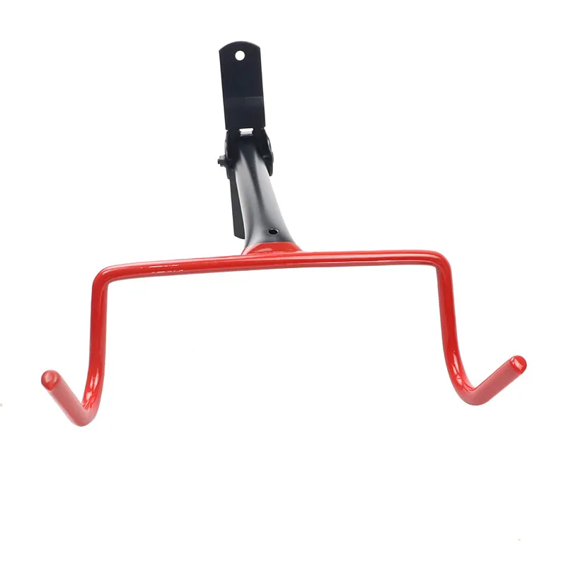 

New Anti Scratch Cover Bicycle Rack Wall Rubber Coating Steel Ensures No Scratching Wall Mount Bike Bike Hanger Wall Holder, Red & black