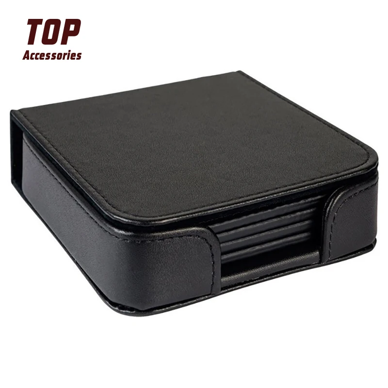 

High Quality Pu Leather Coaster Mat
