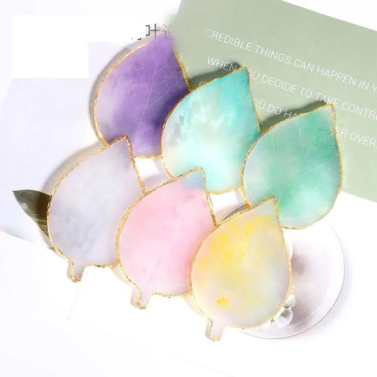 

Professional Japanese Leaf Shape Resin Nail Tips Shelf Paint Tray Display Nail Palette