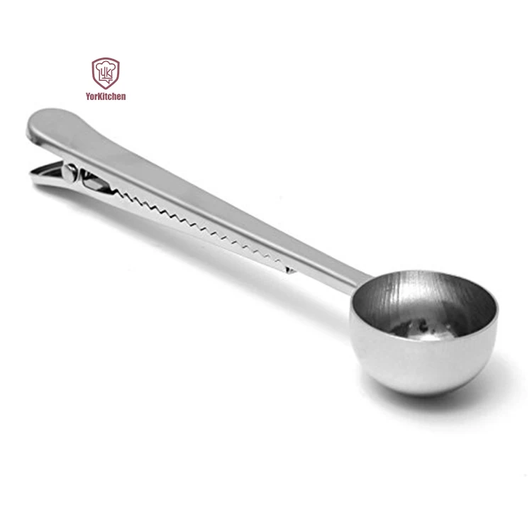 

stainless steel Measuring Coffee Spoon with Sealing Alligator Clips
