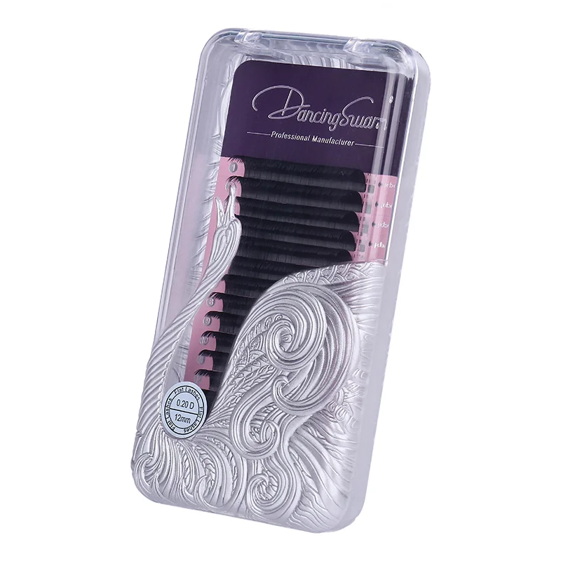 

Top Fashion Ellipse Extensions Individual Matte Black Silk Soft Flat Eyelash Extension