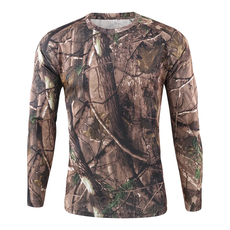 

Outdoor Hunting Jungle Camouflage Quick Dry T shirt With Long Sleeve