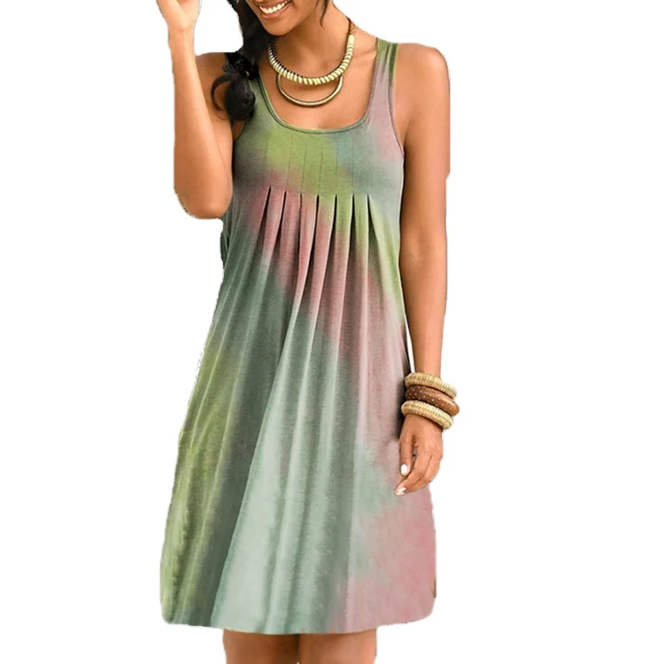 

Summer Female Hollow Strapless Drape Loose Travel Holiday Style Dress, Colors