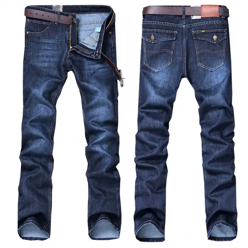 

High Quality Wholesale Men Cotton Straight Classic Jeans Male Denim Pants New Design Men Casual Trousers