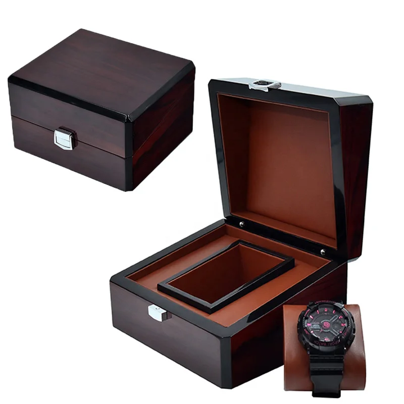 

Custom Logo Available Storage Wooden Watch Packaging Box, Customized color