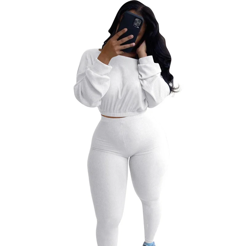 

2021 fashion casual clothing for girls new sports casual clothing sets for women