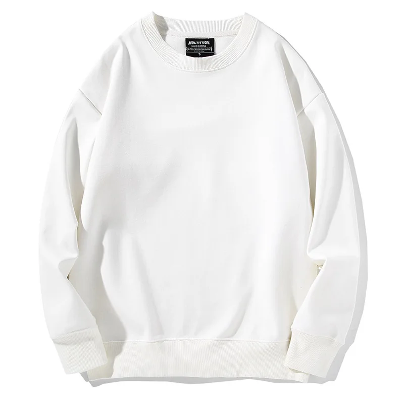 

Winter Mens Hip Hop Multi-Colour Jumper Sweater Velvet Fabrics 350Gsm Fleece Sweatshirts Solid Color Winter Men Sweatshirts, Available