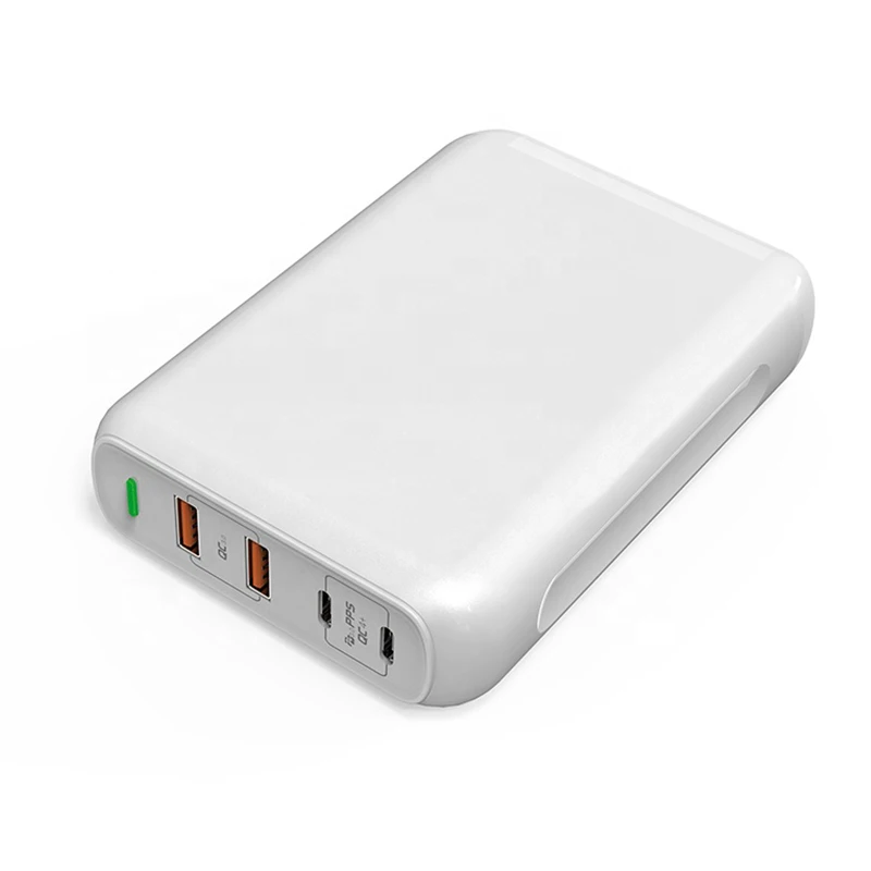 

Type c charger 100W PD charger travel fast charger, Black white