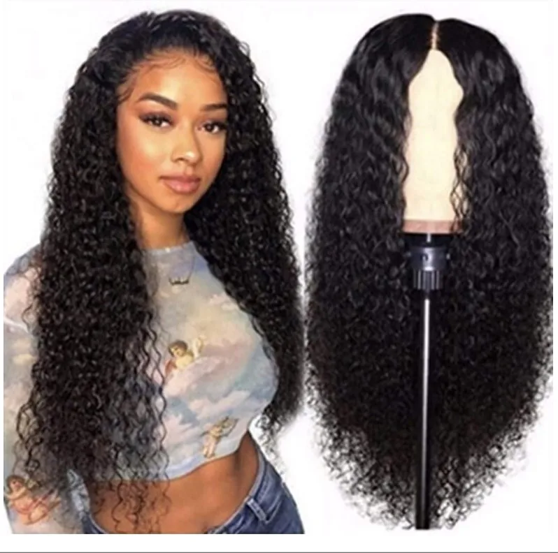 

Peruvian Deep Curly Wave Human Hair 360 Lace Frontal Wig For Black Women Human Hair Wigs Wave with Pre Plucked Glueless Lace, Black/grey/light purple