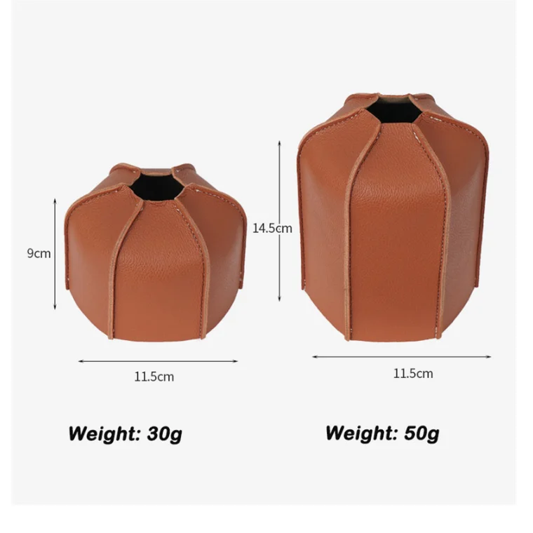 

2PCS Camping Travel Picnic Gas Accessories Case Leather Fuel Tank Pouch Small Tank Storage Bag, Brown, black,blue,, red, yelow