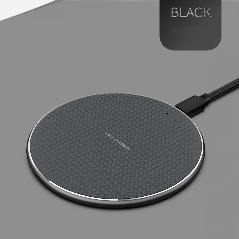 

Free Sample Universal Crystal Qi Wireless Charger With LED Light Mobile Phone Wireless Charging, Black/gray/blue/red/pink