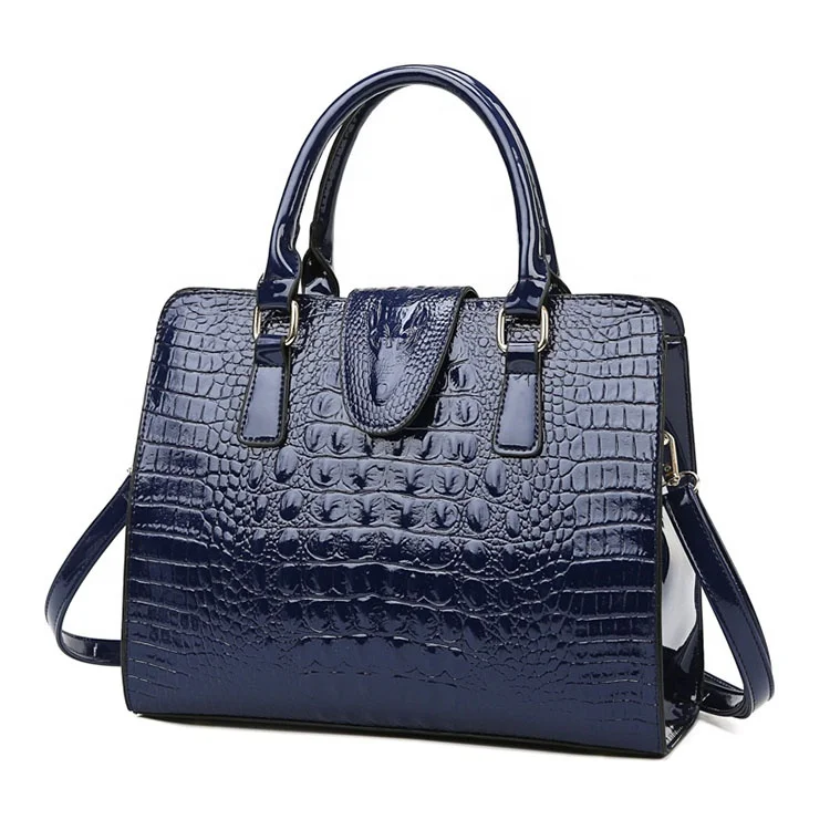 

preferential hard leather pu bag handbag with dark color