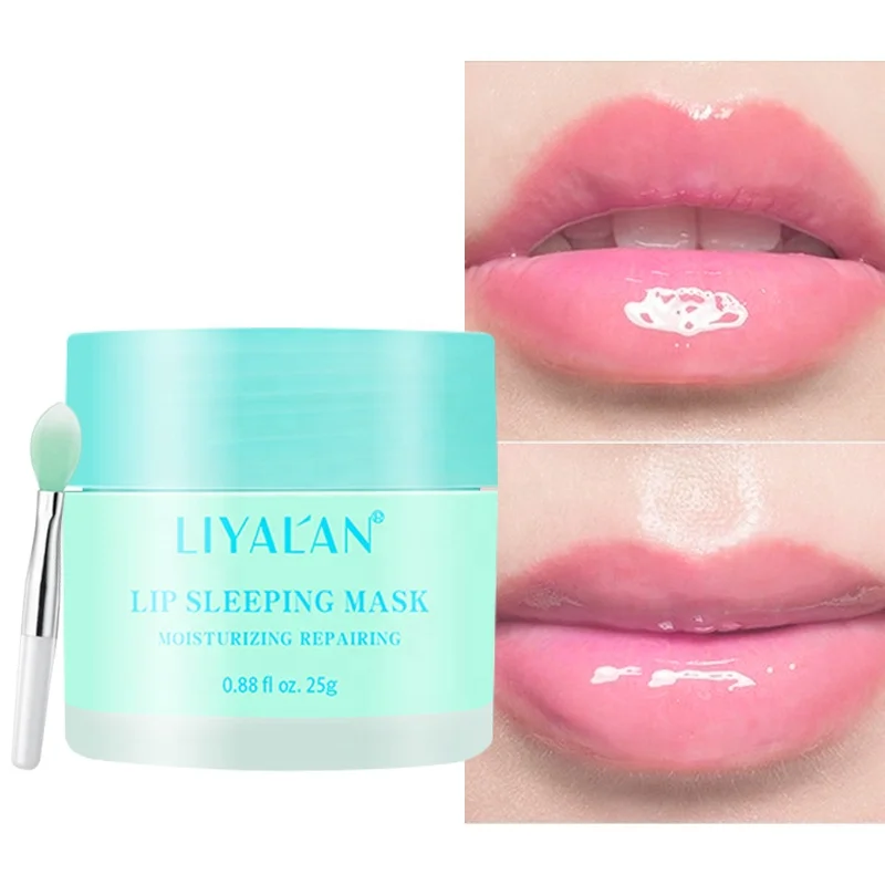 

Private Label Natural Organic Hyaluronic Acid Lipmask Moisturizing Lip Care Collagen Sleeping Lip Mask, Blue