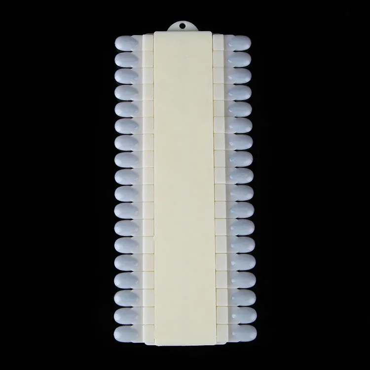 

36Pcs/Set Nail Tool Round Pointed Shape Gel Polish Color Practice Board Tips Removable False Nails Display