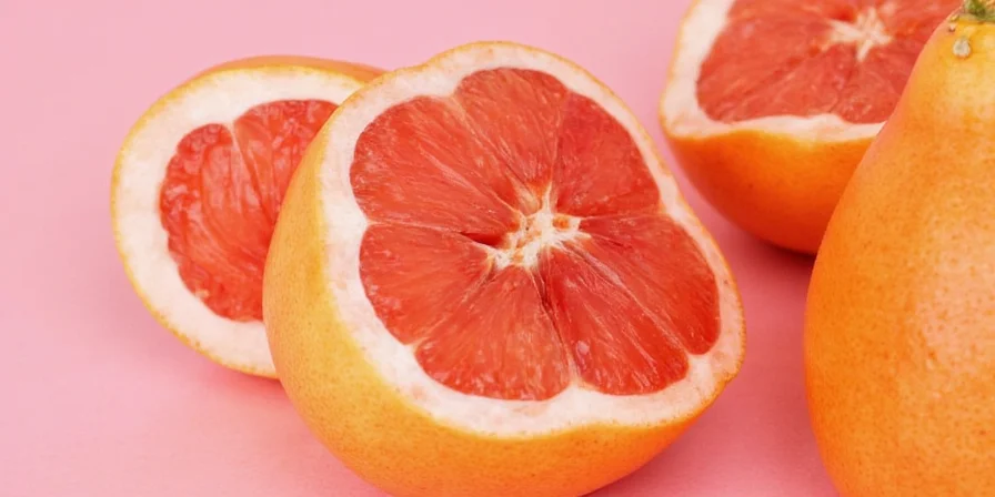Grapefruit zest frozen in ice cube tray with olive oil