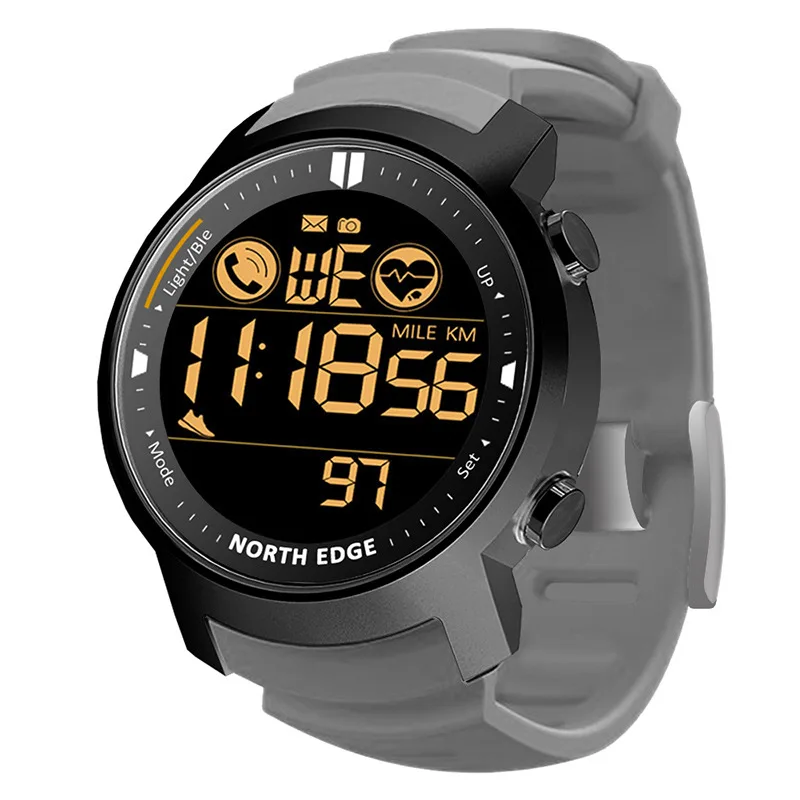 

Digital Sports Smart Watch Waterproof Outdoor Easy Read Military Back Light Big Display Men's Smart Wristwatch Alarm Clock, 1 colors
