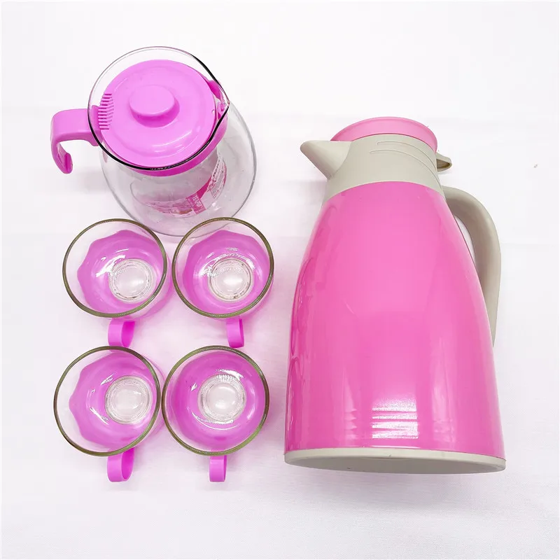 

New product factory direct sales Glass bubble teapot set 5 sets of insulated teapot Take the teapot